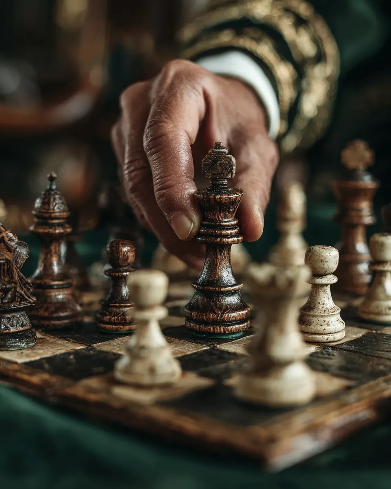 Chess pieces representing strategic thinking